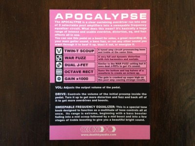 画像3: DEATH BY AUDIO APOCALYPSE 次回入荷分