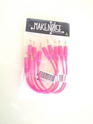 画像2: Make Noise 6" hot pink patch cable 5-pack