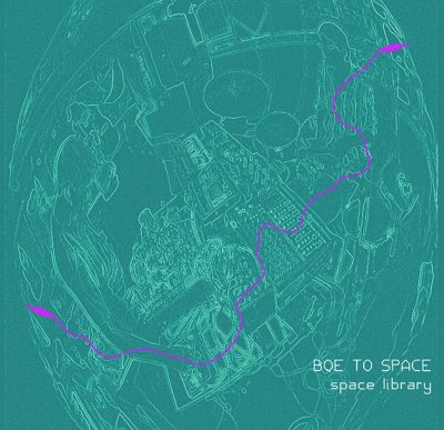 画像2: SPACE LIBRARY ALBUM "BQE TO SPACE" ON CASSETTE