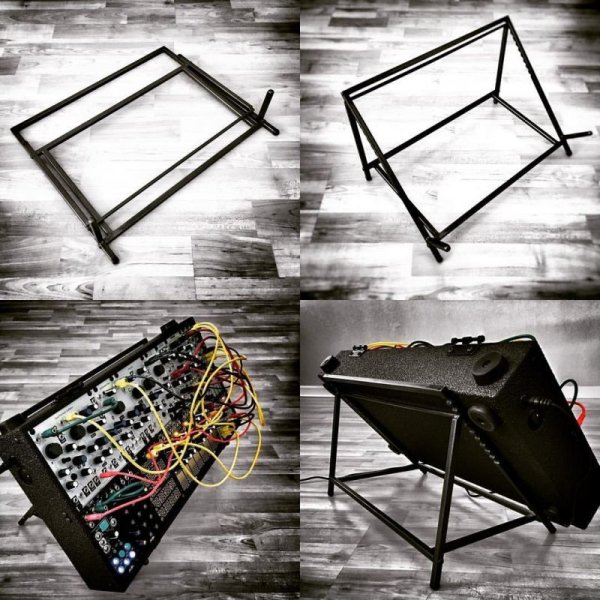 画像1: Make Noise Blued Steel System Stand（ハンドメイド）次回入荷分 (1)