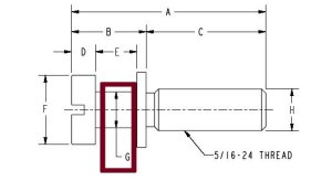 画像2: Replacement US Standard Tailpiece Mounting Studs (NO ANCHORS)Gold