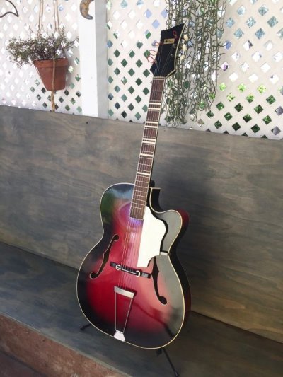 画像1: Hohner France Holiday Jazz Guitar Vintage / Made in Germany c.1961(?) レア　売却済