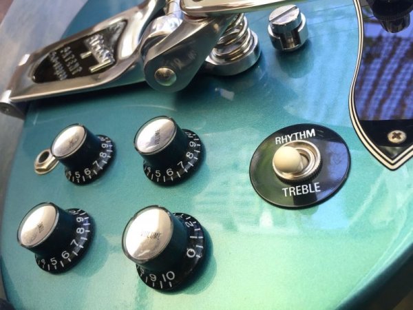 画像10: 2001 Gibson SG Blue Teal “Flip Flop” w/Bigsby B3 & Towner Down Tension Bar 売却済 (10)