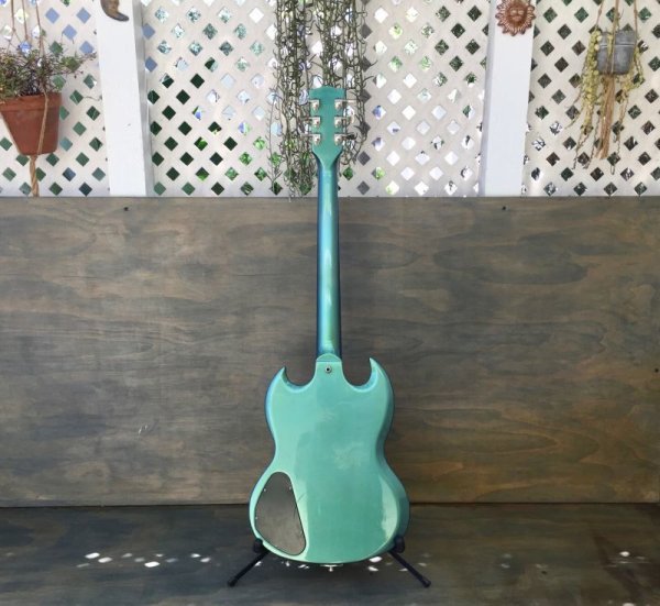 画像3: 2001 Gibson SG Blue Teal “Flip Flop” w/Bigsby B3 & Towner Down Tension Bar 売却済 (3)