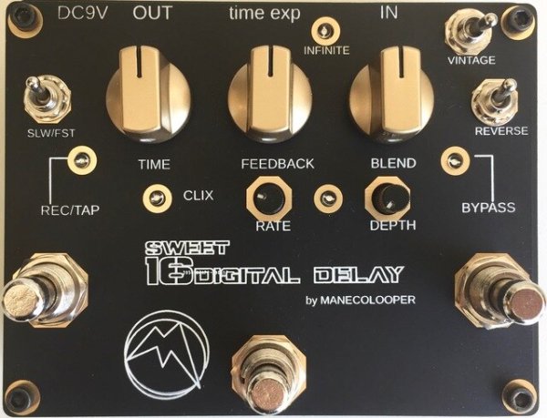 画像2: Maneco Labs Sweet 16 Digital Delay ローファイ ループディレイ　次回入荷分 (2)