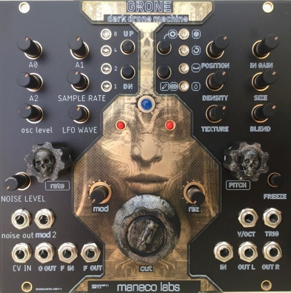 画像1: Maneco Labs GRONE dark drone machine　ダーク ドローン マシーン ユーロラック　 (1)