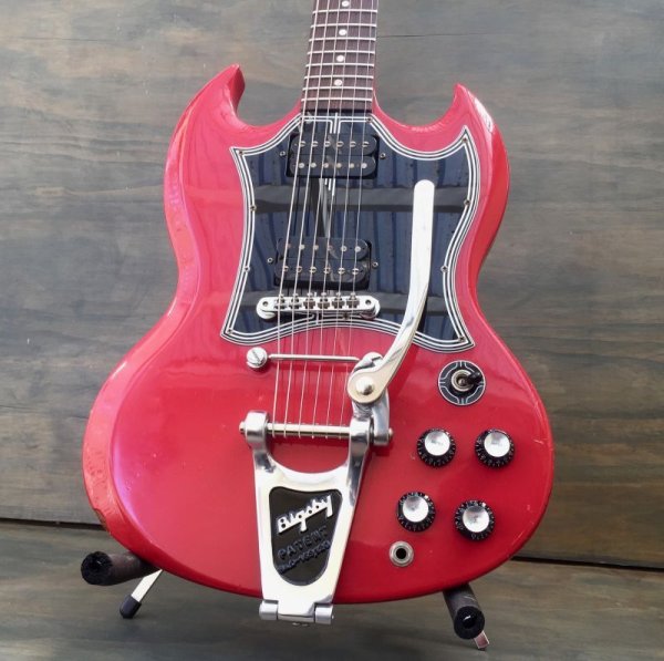 画像3: Gibson SG w/Bigsby B3 & Towner Down Tension Bar, Decoboom Streamline Pickguard Set　売却済 (3)