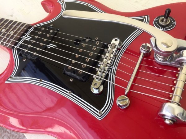 画像13: Gibson SG w/Bigsby B3 & Towner Down Tension Bar, Decoboom Streamline Pickguard Set　売却済 (13)