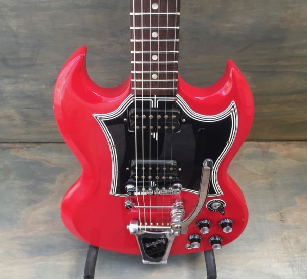 画像6: Gibson SG w/Bigsby B3 & Towner Down Tension Bar, Decoboom Streamline Pickguard Set　売却済 (6)