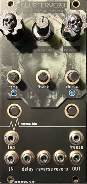 画像2: Maneco Labs CLUSTERVERB - Delay/Reverb ユーロラック　