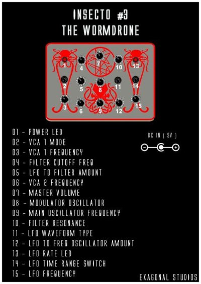 画像1: EXAGONAL ROOMS INSECTO #3 - THE WORMDRONE 要予約