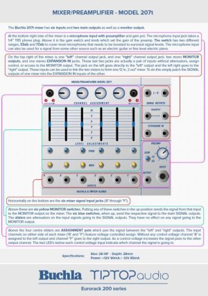 画像3: Buchla & Tiptop Audio Mixer/Preamplifier 207t 