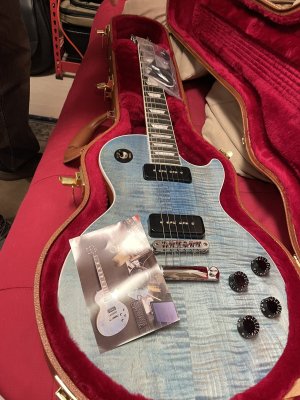 画像13: 2018 Gibson Les Paul classic player plus Satin Ocean Blue 売却済