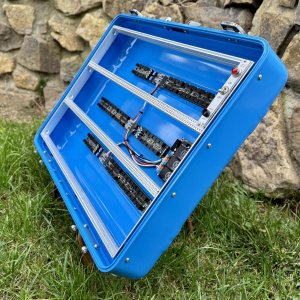 画像1: BPNYC ZERO Centurion Elite Eurorack Modular Travel Case 9U 336HP BLUE　売却済