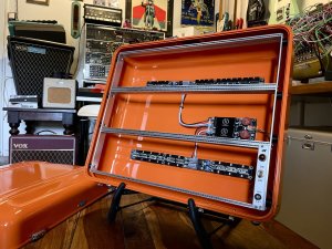 画像28: BPNYC ZERO Halliburton Eurorack Modular Travel Case 9U 96hp "ORANGE"