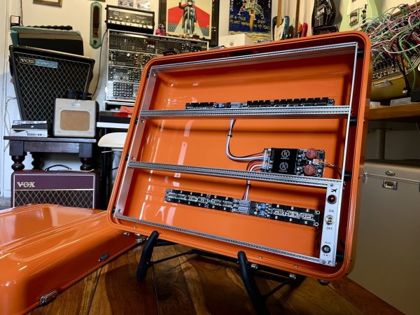 画像28: BPNYC ZERO Halliburton Eurorack Modular Travel Case 9U 96hp "ORANGE" 　売却済 (28)
