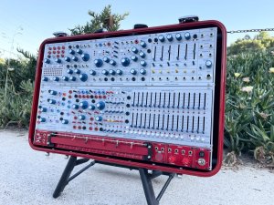 画像2: Buchla Tiptop 200t series with BPNYC ZERO Halliburton Eurorack Modular Travel Case 7U "REDRUM" #2
