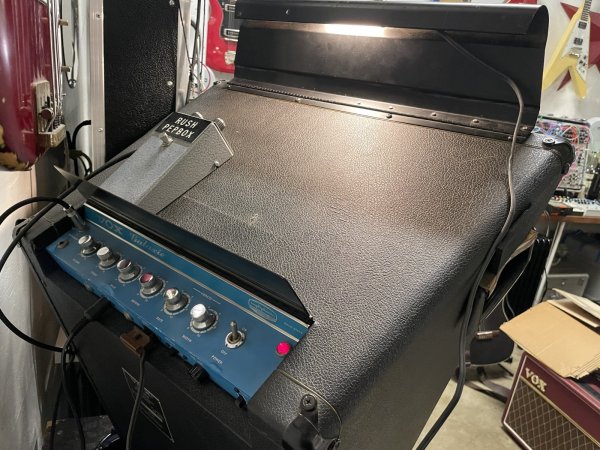 画像9: Vox Galaxie Amp 1960s Solid State - Complete w/Lamp, Footswitch & new 3-Prong Plug (9)