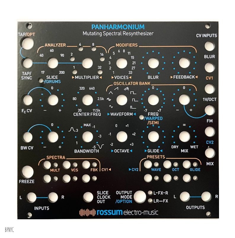 Rossum Electro-Music Panharmonium Black Faceplate　次回入荷分