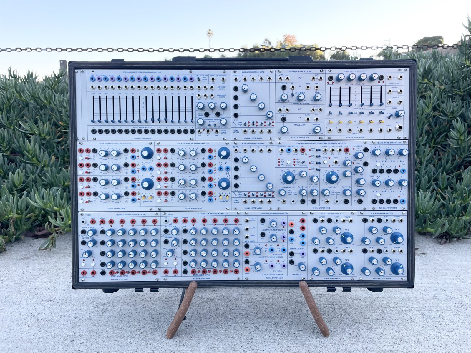 Buchla Tiptop 200t series in 360hp Travel Case w protect bag