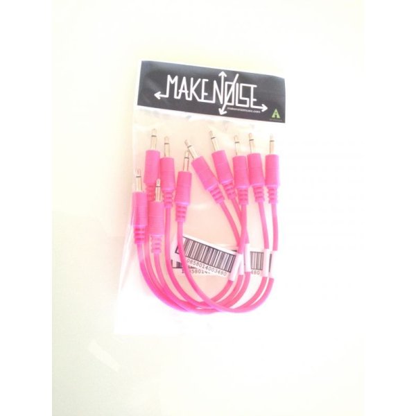 画像2: Make Noise 6" hot pink patch cable 5-pack　 (2)