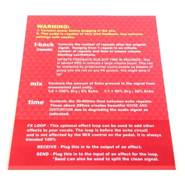 画像8: DEATH BY AUDIO  ECHO MASTER (ヴォーカル用ステージエコー、マイククリップバックプレート付き)次回入荷分 (8)