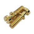 画像1: Replacement US Standard Tailpiece Mounting Studs (NO ANCHORS)Gold (1)