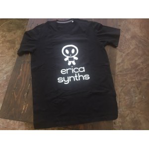 画像: Erica Synths logo T-shirt V Neck Black size L