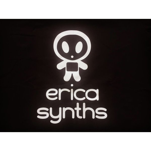 画像2: Erica Synths logo T-shirt V Neck Black size L (2)