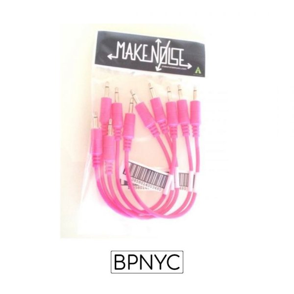 画像1: Make Noise 6" hot pink patch cable 5-pack (1)