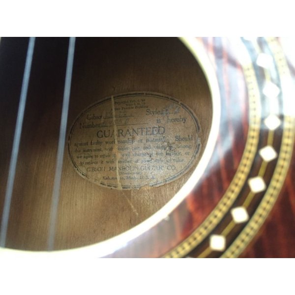 画像6: 1915 Gibson L4 レアビンテージ ギブソン アコースティック 売却済 (6)