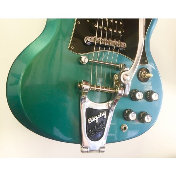 画像15: 2001 Gibson SG Blue Teal “Flip Flop” w/Bigsby B3 & Towner Down Tension Bar 売却済 (15)