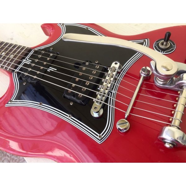画像13: Gibson SG w/Bigsby B3 & Towner Down Tension Bar, Decoboom Streamline Pickguard Set　売却済 (13)