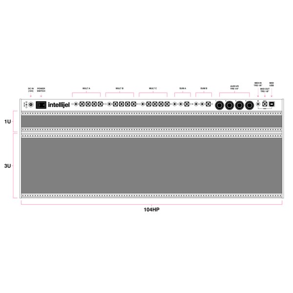 画像4: Intellijel  Palette Eurorack Case 4Ux104HP Powered　 (4)