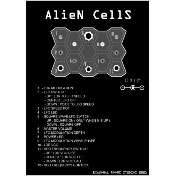 画像2: EXAGONAL ROOMS  ALIEN CELLS　次回入荷分 (2)