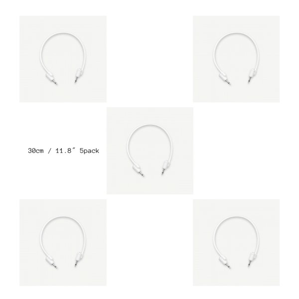 画像3: Tiptop Audio Stackcable Patch Cable WHITE 5pack (3)