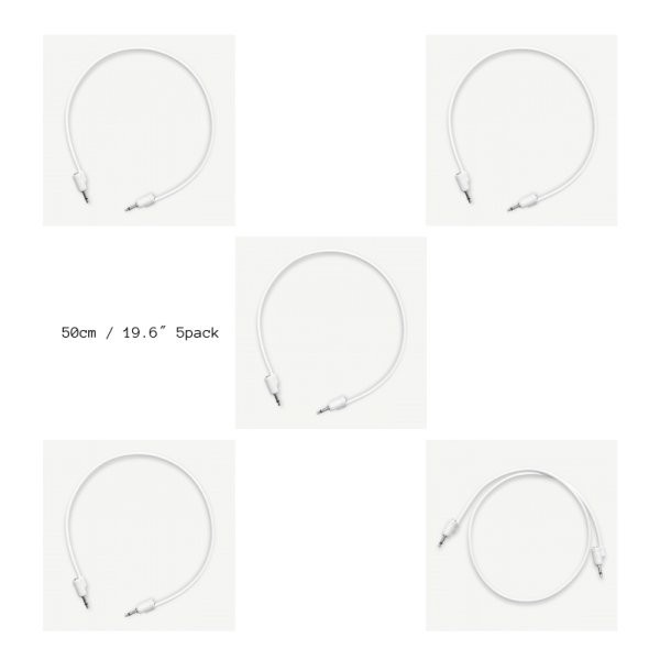 画像4: Tiptop Audio Stackcable Patch Cable WHITE 5pack (4)