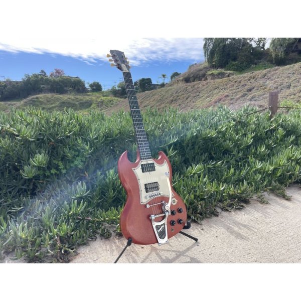 画像3: Gibson SG Faded Worn Cherry w/Bigsby B3 & Towner DTB, Decoboom Streamline Pickguard Set　売却済 (3)