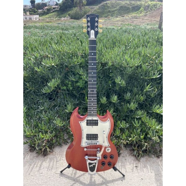 画像1: Gibson SG Faded Worn Cherry w/Bigsby B3 & Towner DTB, Decoboom Streamline Pickguard Set　売却済 (1)