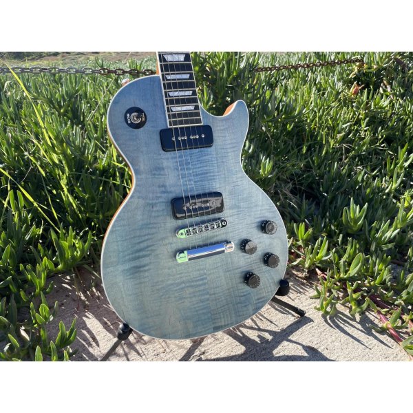 画像5: 2018 Gibson Les Paul classic player plus Satin Ocean Blue 売却済 (5)