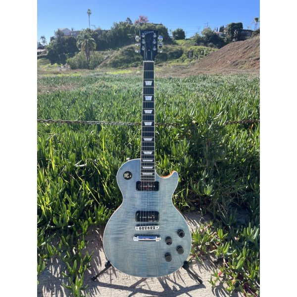 画像2: 2018 Gibson Les Paul classic player plus Satin Ocean Blue (2)