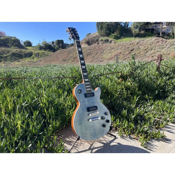 画像4: 2018 Gibson Les Paul classic player plus Satin Ocean Blue 売却済 (4)