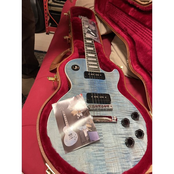 画像13: 2018 Gibson Les Paul classic player plus Satin Ocean Blue 売却済 (13)