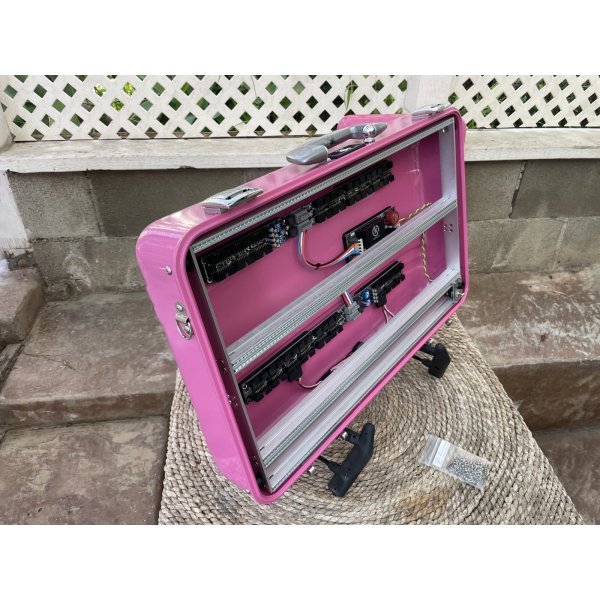 画像15: BPNYC ZERO Halliburton Eurorack Modular Travel Case 7U 96hp Bubblegum 売却済 (15)