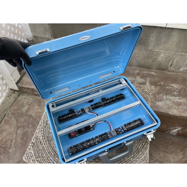 画像8: BPNYC ZERO Halliburton Eurorack Modular Travel Case 7U 82hp Azure 売却済 (8)