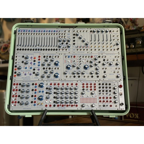 画像7: Buchla Tiptop 200t series with BPNYC ZERO Halliburton Eurorack Modular Travel Case 9U Seafoam Green #2　売却済 (7)