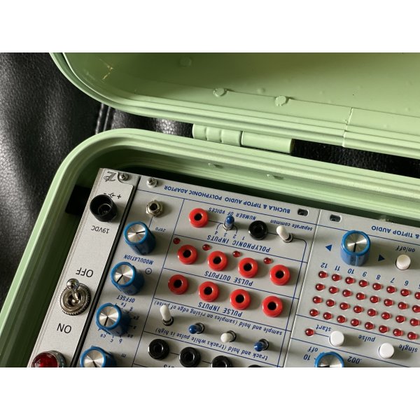 画像12: Buchla Tiptop 200t series with BPNYC ZERO Halliburton Eurorack Modular Travel Case 9U Seafoam Green #2　売却済 (12)