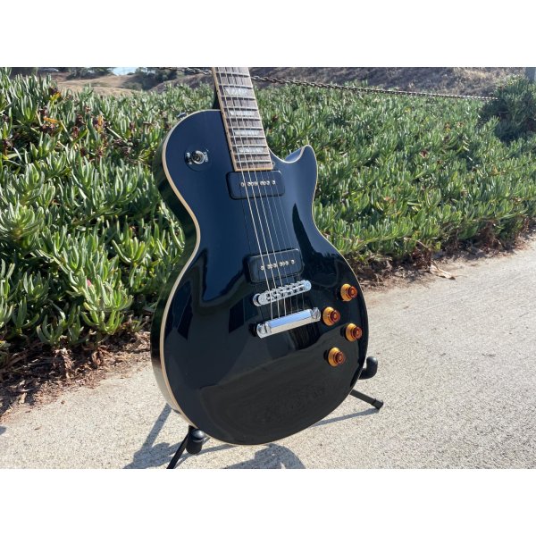 画像8: GIBSON 2011 LES PAUL TRADITIONAL PRO SPLIT COIL P90 EBONY　売却済 (8)