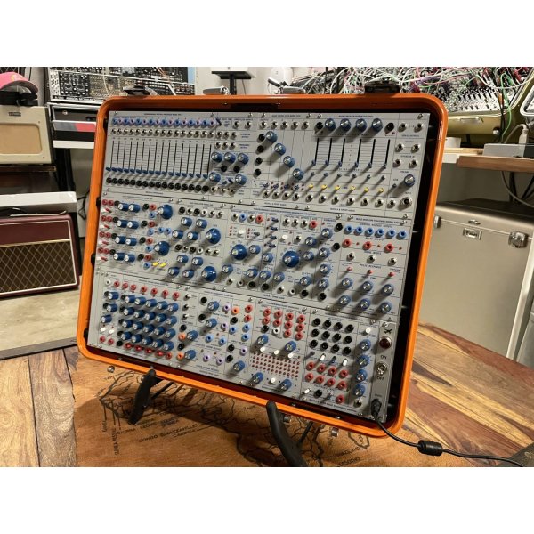 画像9: Buchla Tiptop 200t series with BPNYC ZERO Halliburton Eurorack Modular Travel Case 9U #3 ORANGE (9)