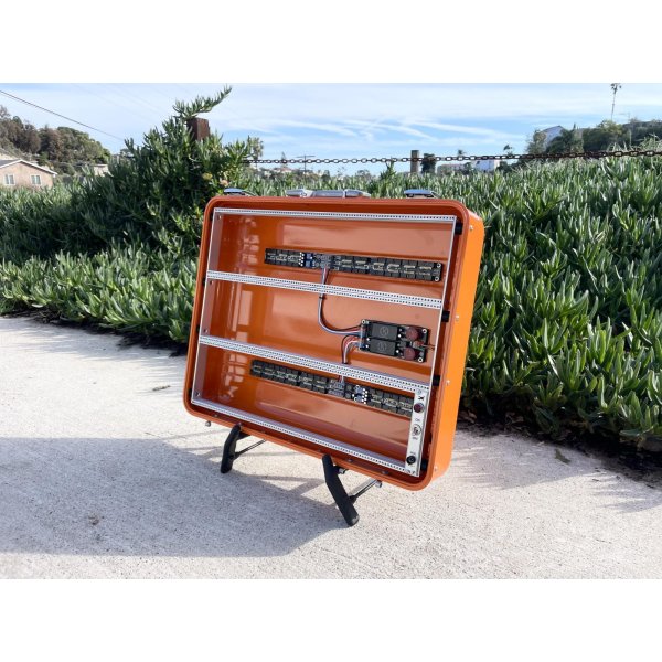 画像3: BPNYC ZERO Halliburton Eurorack Modular Travel Case 9U 96hp "ORANGE" (3)